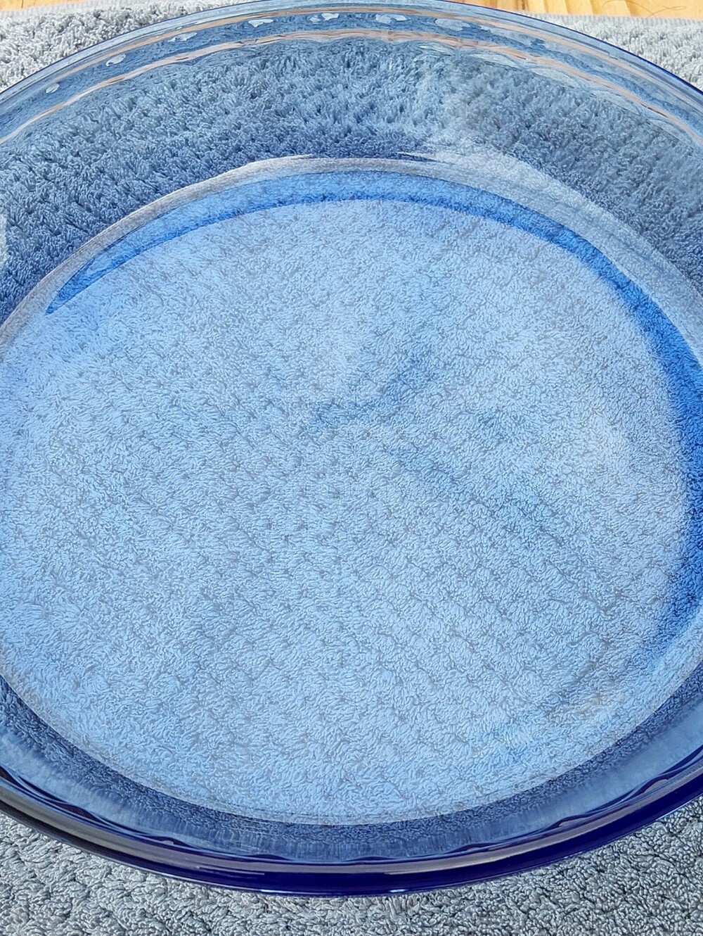 Vintage Anchor Hocking Cobalt Blue Glass Pie Plate